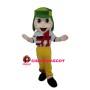 Freckled Little Boy In Yellow Pants Mascot Costume
