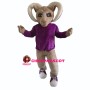 Adult Ram With Purple Shirt Mascot Costume