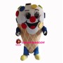 Colorful Bean Cone Ice Cream Mascot Costume