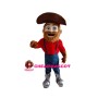 Old Captain With Brown Beard Mascot Costume