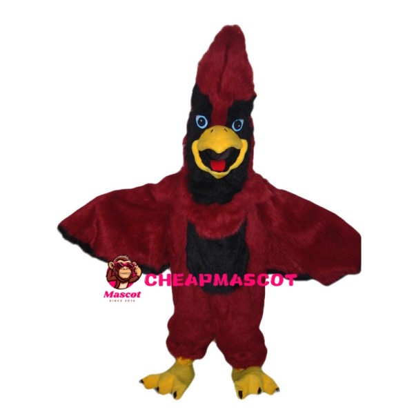 Pointed Head Red Eagle Mascot Costume