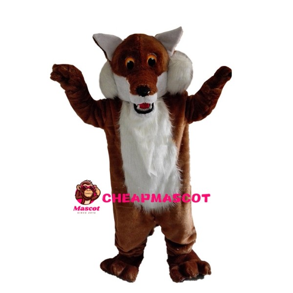 Brave Hairy Tiger Mascot Costume
