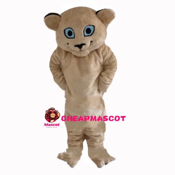Little Tiger With Sky Blue Eyes Mascot Costume