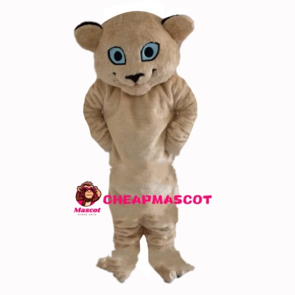 Little Tiger With Sky Blue Eyes Mascot Costume