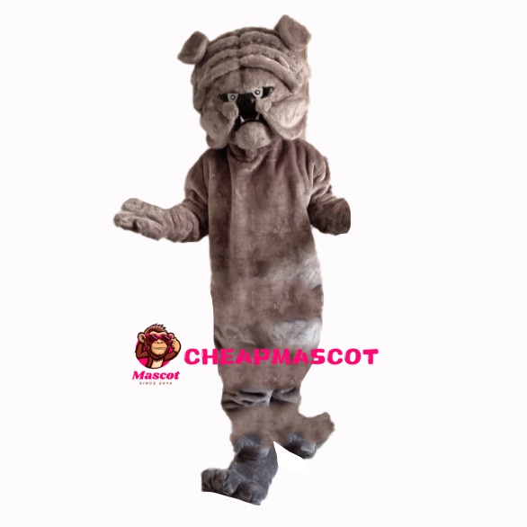 Crumpled Shar Pei Dog Mascot Costume