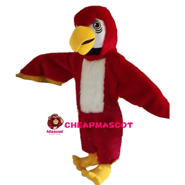 Walking Red Eagle Mascot Costume