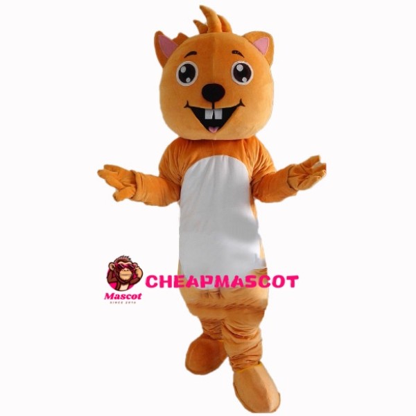 Squirrel Showing Front Teeth Mascot Costume