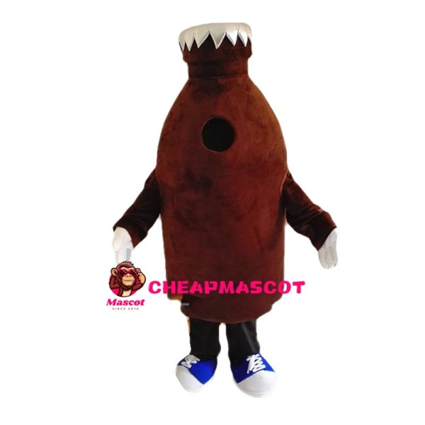Cartoon Chocolate Milk Bottle Mascot Costume