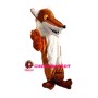 Pointed Mouth Wolf Mascot Costume