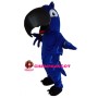 Noisy Blue Parrot Mascot Costume