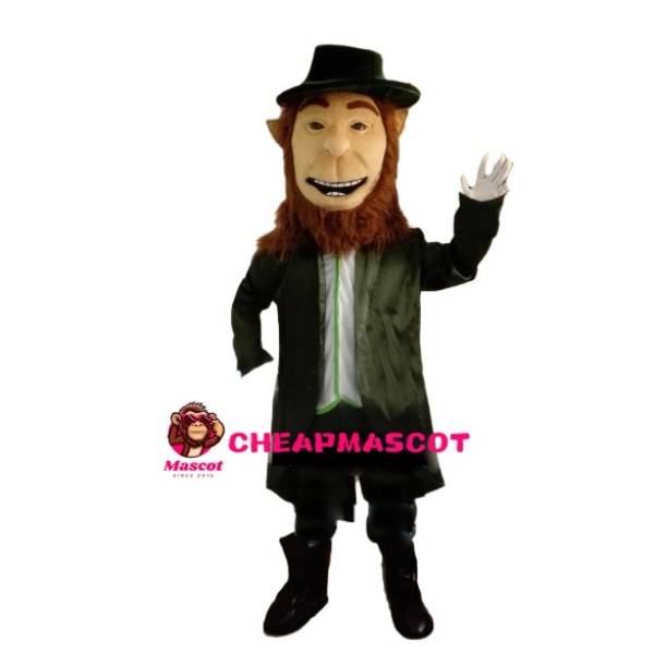 Polite Bearded Gentleman Mascot Costume