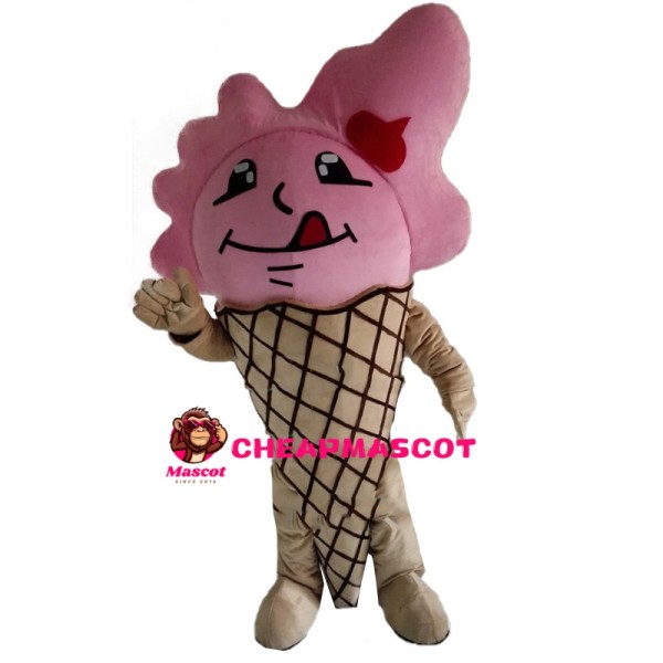 Chocolate Strawberry Ice Cream Mascot Costume