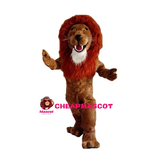 Muscular Strong Lion Mascot Costume