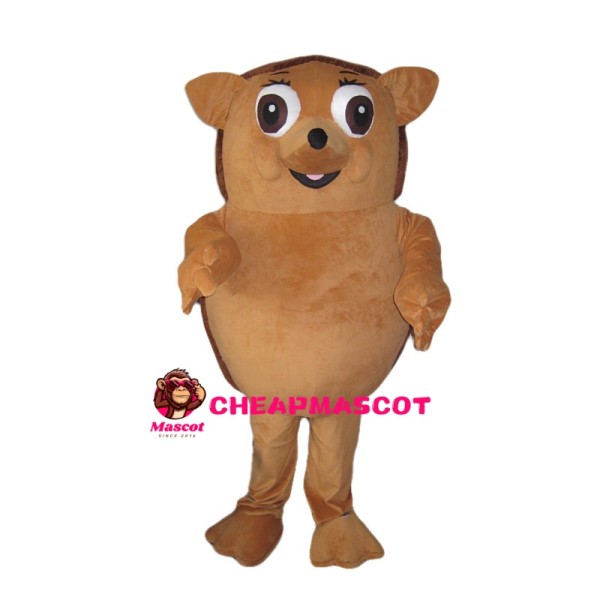 Brown Little Hedgehog Mascot Costume