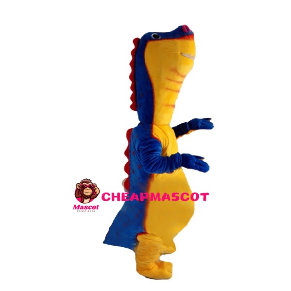Blue & Yellow Little Dinosaur Mascot Costume