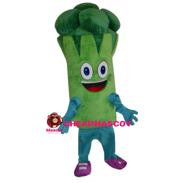 Healthy Green Vegetable Broccoli Mascot Costume