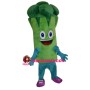 Healthy Green Vegetable Broccoli Mascot Costume