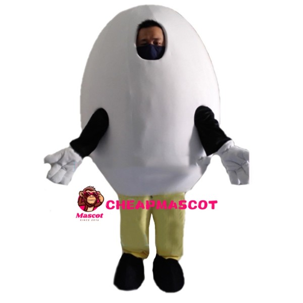 Huge White Egg Mascot Costume