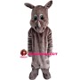 Skinny Rhino With Blue Eyes Mascot Costume