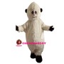 Small Eyes White Furry Monster Mascot Costume