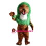 Muscle Lion With Green Mane Mascot Costume