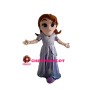 Elegant Princess With Light Purple Dress Mascot Costume