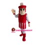 Manly Red Guard Mascot Costume