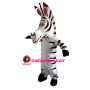 Entertaining Toothy Zebra Mascot Costume