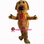Mischievous Brown Dog Mascot Costume