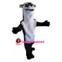 Black & White Skunk With Long Neck Mascot Costume