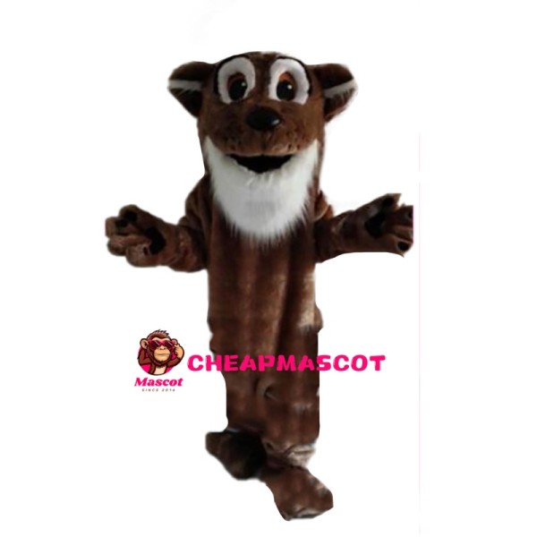 Big Mouth Brown Otter Mascot Costume