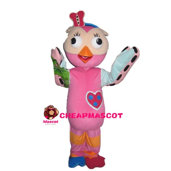 Likable Pink Bird Mascot Costume