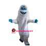 Short Plush White Monster Mascot Costume