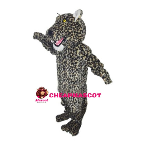 Stout Roaring Leopard Mascot Costume