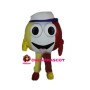 Big Eyes Brown & Yellow Ball Mascot Costume