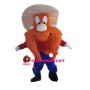 Dwarf With Full Face Orange Hair Mascot Costume