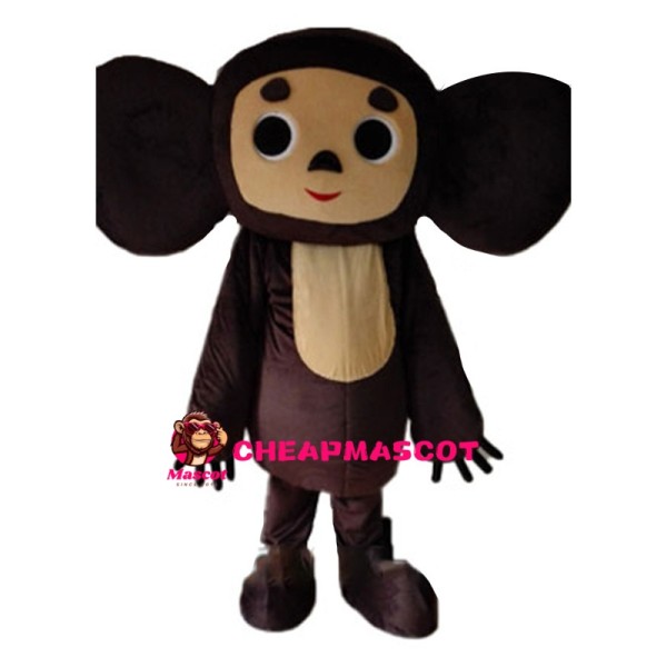 Brown Big Ears Monkey Mascot Costume