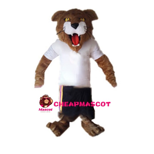 Tiger Wearing Sports Set Mascot Costume