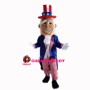 Magician Grandpa With White Beard Mascot Costume