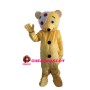 Blindfolded Bear With Color Bar Mascot Costume
