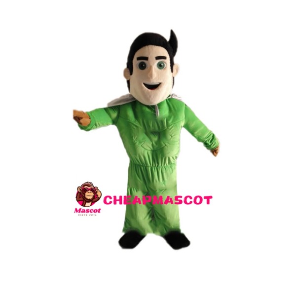 Green Adult Man Mascot Costume