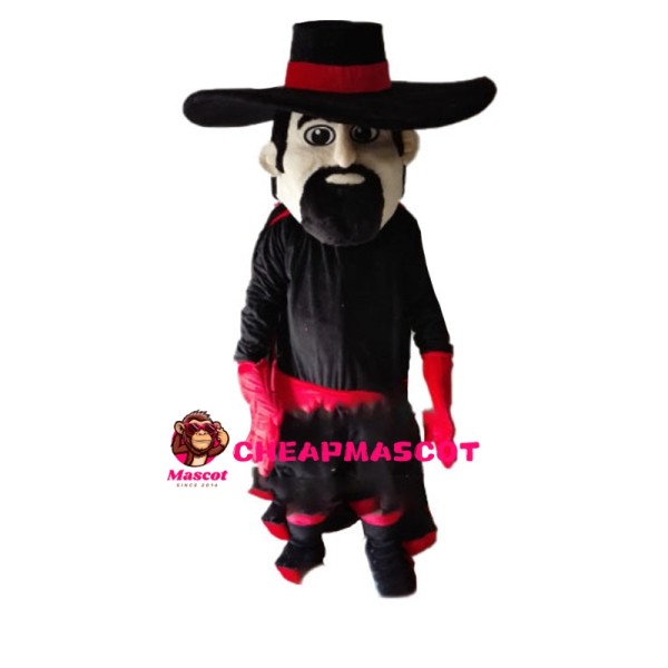 Bearded Darts With Black Coat Mascot Costume