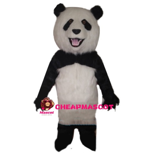 Cheerful Bright Panda Mascot Costume