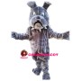 Clumsy Grey Bulldog Mascot Costume