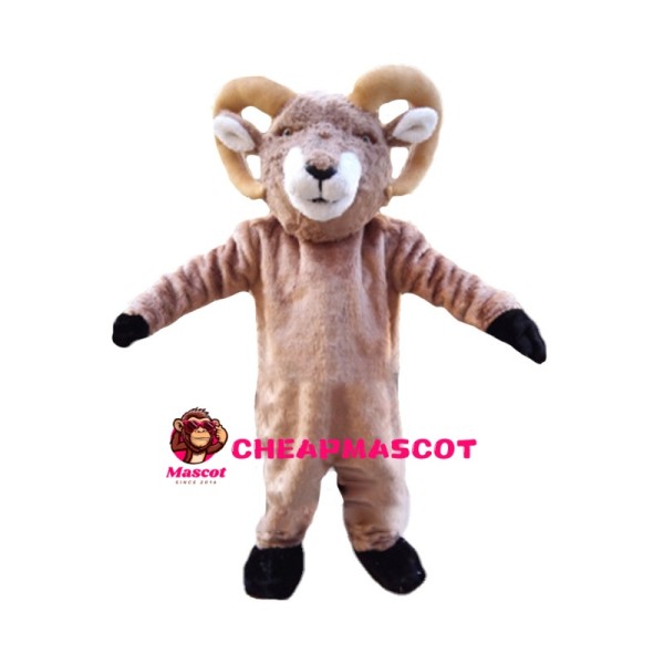 Mild Brown Ram Mascot Costume