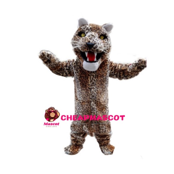 Cruel Eating Leopard Mascot Costume