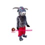 Grey Bull In Red Shorts Mascot Costume