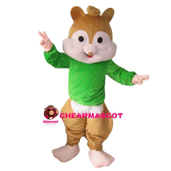 Fat Chipmunk Theodore Mascot Costume