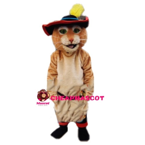 Detective Cat With Boots Mascot Costume
