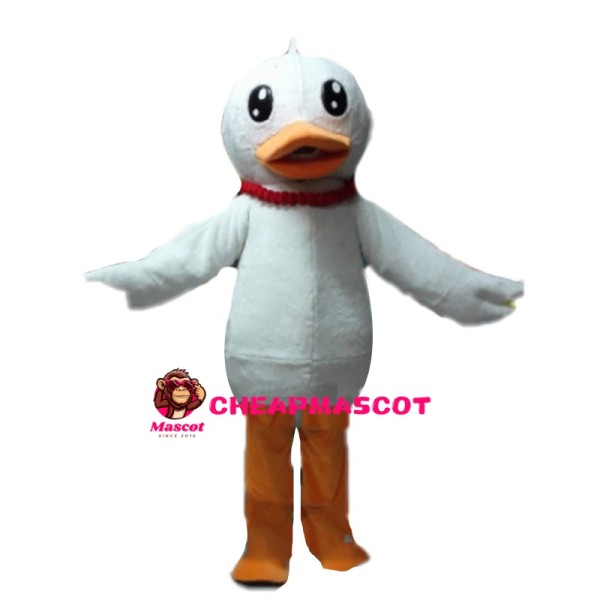 Long-legged Duck With Red Necklace Mascot Costume